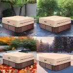 Waterproof Heavy Duty Hot Tub Cover - Brown