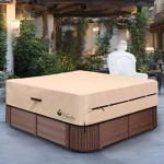 Waterproof Heavy Duty Hot Tub Cover - Brown