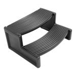 HECASA Slip-Resistant Spa Step Stool - Black