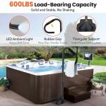 LED Hot Tub Handrail with Adjustable Height