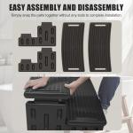 Non-Slip Durable Hot Tub Steps – Portable Gray Ladder