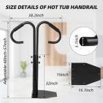 Adjustable Hot Tub Handrails with 360 Swivel