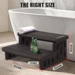 Non-Slip Durable Hot Tub Steps – Portable Gray Ladder