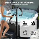 Adjustable Hot Tub Handrails with 360 Swivel