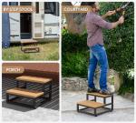 Y&M Waterproof Two Step Stool for Home Use