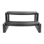 HECASA Slip-Resistant Spa Step Stool - Black