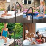 Adjustable Hot Tub Handrail, 360 Rotatable Safety