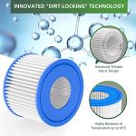 12 Pack Hot Tub Filter Replacement for Lay-Z Spa