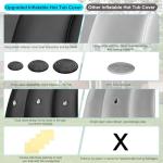 Round Inflatable Hot Tub Cover for Saluspa & Intex