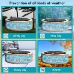 Round Inflatable Hot Tub Cover for Saluspa & Intex