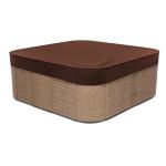 Eanpet Waterproof Hot Tub Cover Protector 85 x 85Inch Square Spa Cover Replacement for Hot Tub Lid Outdoor Protective Cover Cap,Brown