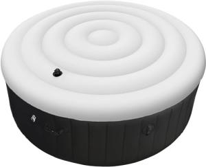VniYors 4.5 Ft Inflatable Hot Tub Cover, Coleman Spa Cover, Round Hot Tub Cover, Hot Tub Covers Replacement Rainproof and Tearproof, Outdoor Inflatable Hot Tub (4.5Ft)