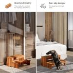 Acacia Wood 2-Step Hot Tub Spa Stool