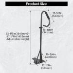 KUAFU 57" H Hot Tub Handrail Spa Safety Rail Hot Tub Hand Rail W/Foam Cover Spa Railing Hot Tub Rail 600LBS Capacity for Indoor/Outdoor Bath Slide Under Mounting Base