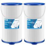 Beckacher FC-2402 Hot Tub Spa Filter, Compatible with Watkins 303279, PFF42TC-P4, 78460, FC-2402, Lifesmart, Freeflow, AquaTerra, Hydromaster, Grandmaster, Simplicity, Bermuda Hot Tub Filters, 2 Pack