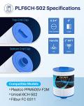 POOLPURE PAS50SV-F2M Spa Filter Replaces Unicel 6CH-502, Filbur FC-0311, Excel Filters XLS-604, Baleen AK-90161, Magnum AR50, Master Deluxe M60506 Hot Tub Filter, 2 Pack