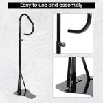 KUAFU 57" H Hot Tub Handrail Spa Safety Rail Hot Tub Hand Rail W/Foam Cover Spa Railing Hot Tub Rail 600LBS Capacity for Indoor/Outdoor Bath Slide Under Mounting Base