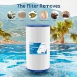 Beckacher FC-2402 Hot Tub Spa Filter, Compatible with Watkins 303279, PFF42TC-P4, 78460, FC-2402, Lifesmart, Freeflow, AquaTerra, Hydromaster, Grandmaster, Simplicity, Bermuda Hot Tub Filters, 2 Pack