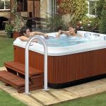 HomiShare Aluminum Dock Handrail, 24" x 13" Dock Boarding Handrail, Dock & Boat Aluminum Safety Grab Bar, 36in Swimming Pool Handrail & Hot Tub Handrail, Silver