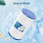 Beckacher FC-2402 Hot Tub Spa Filter, Compatible with Watkins 303279, PFF42TC-P4, 78460, FC-2402, Lifesmart, Freeflow, AquaTerra, Hydromaster, Grandmaster, Simplicity, Bermuda Hot Tub Filters, 2 Pack