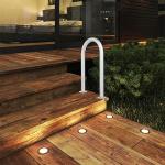 HomiShare Aluminum Dock Handrail, 24" x 13" Dock Boarding Handrail, Dock & Boat Aluminum Safety Grab Bar, 36in Swimming Pool Handrail & Hot Tub Handrail, Silver