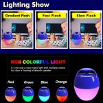 Portable Bluetooth Pool Speakers,Hot Tub Speaker with Colorful Lights,IP68 Waterproof Floating Speaker,360° Surround Stereo Sound,85ft Bluetooth Range,Hands-Free Wireless Speakers for Shower Spa Home
