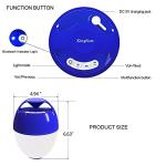 Portable Bluetooth Pool Speakers,Hot Tub Speaker with Colorful Lights,IP68 Waterproof Floating Speaker,360° Surround Stereo Sound,85ft Bluetooth Range,Hands-Free Wireless Speakers for Shower Spa Home