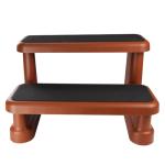 Aqua Select Soft Touch Anti-Slip Spa Steps | Sequoia | Step: 26" L x 10.5" W | Height: 16.5" | Weight Capacity: 300 Pounds | Slip Resistant Hot Tub Stairs to Prevent Falls