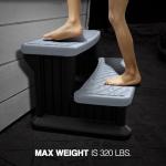 Puri Tech Universal Spa & Hot Tub Outdoor Steps No Slip Grip Support - Light Grey