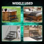 Hot Tub Steps with Handrail, Inflatable Hot Tub Accessories for Adults, Bathtub Accessories for Relaxing Spa, Waterproof Non-Slip Outdoor Steps, Universal Spa Steps Hot Tub (2 Step-Single handrail)