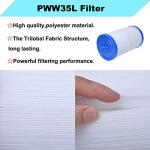 PWW35L Hot Tub Filter Cartridge Filter Compatible with Unicel 4CH-935 Waterway 817-4035 Teleweir 35 SF, Pool & Spa Filter, 2 Pack