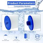 Yinage 6CH-940 Filter for Spa Hot Tub Replacement Filter, Compatible with Unicel 6CH-940, PWW50, Filbur FC-0359, Waterways 817-0050 Front Access Skimmer, 45 sq.ft Top Load Aber Hot Tubs (2 Pack)