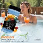Spazazz Aromatherapy Spa and Bath Salt Crystals for Hot Tub - Set The Mood Collection - Passion - Sex On The Beach 17oz - Our Pure Mineral Compound of Magnesium Sulfate is Great for Your Skin