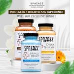 Spazazz Hot Tub Aromatherapy RX Muscle Detox Joint Bath Salt Crystals Bundle. Three Jars of 19oz Spazazz Hot Tub Crystals with Hot/Cold Towel and 5-Point Full Body Massager
