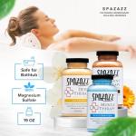 Spazazz Hot Tub Aromatherapy RX Muscle Detox Joint Bath Salt Crystals Bundle. Three Jars of 19oz Spazazz Hot Tub Crystals with Hot/Cold Towel and 5-Point Full Body Massager