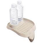 Intex PureSpa Attachable Cup Holder for Spa Wall, Pool and Hot Tub Accessory for Drinks that Holds 2 Standard Sized Beverages, Tan