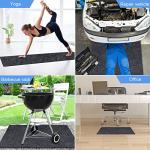 80 * 80 inch Round Hot Tub Pad, Inflatable Hot Tub Mat Outdoor Indoor, Waterproof Slip-Proof Backing, Absorbent Spa Pool Ground Base Flooring Protector Mat for Protect Hot Tub Pool from Wear