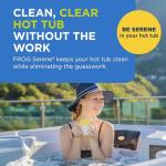 FROG Serene Replacement Bromine Cartridge for use with Hot Tub FROG Serene Floating Sanitizing System - Prefilled for Quick & Easy Hot Tub Maintenance - 1 Pack