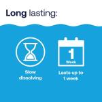 HTH 42049 Pool Care 1" Chlorine Tabs, Swimming Pool Sanitizer with Added Clarifier - Eliminates Bacteria & Algae, Makes Water Clean & Crystal Clear, Sanitizes & Protects - Slow Dissolving, 1.5 lbs