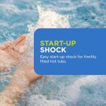 FROG Jump Start for Hot Tubs - Start-Up Chlorine Shock Removes Organic Contaminants & Establishes Chlorine Level - Hot Tub Set Up & Treatment - 1 Pack