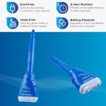 POOL BLASTER Aqua Broom Cordless Vacuum for Spa, Small Pool & Tight Spaces, Ideal for Sand, Silt & Dirt, Battery-Powered Hot Tub Cleaner for Inground, Above-Ground and Inflatable Pools, by Water Tech