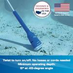 POOL BLASTER Aqua Broom Cordless Vacuum for Spa, Small Pool & Tight Spaces, Ideal for Sand, Silt & Dirt, Battery-Powered Hot Tub Cleaner for Inground, Above-Ground and Inflatable Pools, by Water Tech