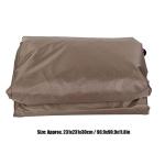 Outdoor Square Hot Tub Cover, Waterproof Sunproof SPA Cover Protector 90.9x90.9x11.8in (Coffee)