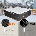 MINC Outdoor Hot Tub Cover 83 x 83 Inch for 82 x 82 or 81 x 81 Square SPA Waterproof and Weatherproof Protectors Heavy Duty 600D Protective Cover Cap