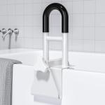 Bathtub Safety Rail: Shower Grab Bar Handle for Seniors, Elderly, and Disabled, Fits 3.1 to 6.7 Inch Tub Walls, Bathroom Safety Bars with Non-Slip Grip, Supports 300 lbs