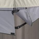 STEECA Waterproof Hot Tub Cover Outdoor Square SPA Hard Cover Protector 96 x 96 x 20H inch