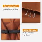 NettyPro Hot Tub Cover Protector 86 x 86 inch Waterproof Outdoor SPA Cover Cap for Square Hot Tub, Brown