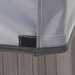 STEECA Waterproof Hot Tub Cover Outdoor Square SPA Hard Cover Protector 96 x 96 x 20H inch