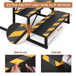 Kinchoix 4 Step RV Stairs, Hot Tub Steps, Outdoor Spa Step Ladder with Handrail,Portable Economy 5th Wheel Stair for Travel Trailer, Motor Home, Camper and Porch with Non-Skid Tapes