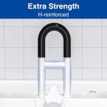 Bathtub Safety Rail: Shower Grab Bar Handle for Seniors, Elderly, and Disabled, Fits 3.1 to 6.7 Inch Tub Walls, Bathroom Safety Bars with Non-Slip Grip, Supports 300 lbs